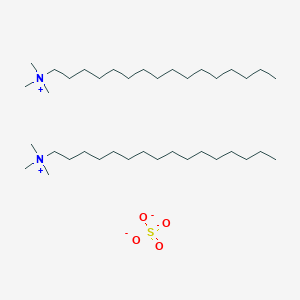 molecular formula C38H84N2O4S B14475318 hexadecyl(trimethyl)azanium;sulfate CAS No. 67355-36-6