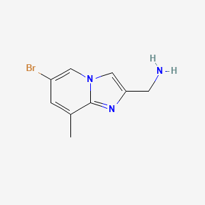 B1447532 {6-Bromo-8-methylimidazo[1,2-a]pyridin-2-yl}methanamine CAS No. 1216201-06-7