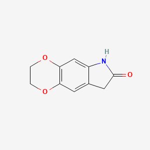 molecular formula C10H9NO3 B1447533 2H,3H,6H,7H,8H-[1,4]二氧杂环[2,3-f]吲哚-7-酮 CAS No. 1216180-86-7