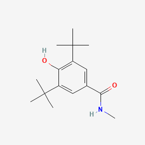 molecular formula C16H25NO2 B14475335 3,5-Di-tert-butyl-4-hydroxy-N-methylbenzamide CAS No. 69442-04-2