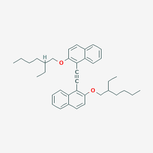 molecular formula C38H46O2 B14475340 1,1'-(Ethyne-1,2-diyl)bis{2-[(2-ethylhexyl)oxy]naphthalene} CAS No. 65848-21-7