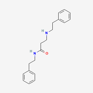 molecular formula C19H24N2O B14475347 N,N~3~-Bis(2-phenylethyl)-beta-alaninamide CAS No. 66211-18-5