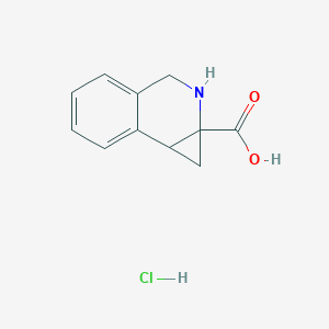 molecular formula C11H12ClNO2 B1447536 5H,6H,6aH,7H,7aH-环丙[c]异喹啉-6a-羧酸盐酸盐 CAS No. 298210-01-2