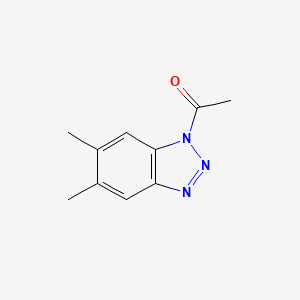 1-(5,6-Dimethyl-1h-benzotriazol-1-yl)ethanone