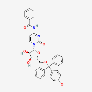 molecular formula C36H33N3O7 B14475375 N-Benzoyl-5'-O-[(4-methoxyphenyl)(diphenyl)methyl]cytidine CAS No. 72409-15-5