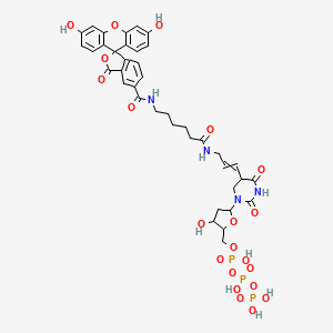 molecular formula C39H43N4O21P3 B1447540 Fluorescein-12-dutp CAS No. 214154-36-6