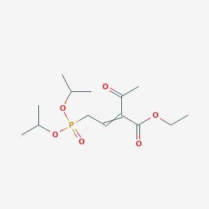 Ethyl 2-acetyl-4-{bis[(propan-2-yl)oxy]phosphoryl}but-2-enoate