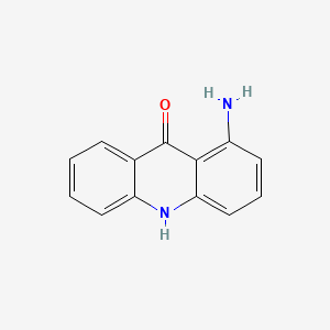 molecular formula C13H10N2O B14475436 9(10H)-Acridinone, 1-amino- CAS No. 66073-40-3