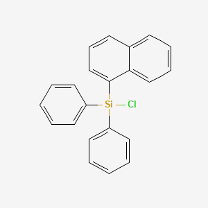 molecular formula C22H17ClSi B14475441 Chloro(naphthalen-1-yl)diphenylsilane CAS No. 65787-77-1