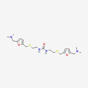 N,N'-Bis{2-[({5-[(dimethylamino)methyl]furan-2-yl}methyl)sulfanyl]ethyl}urea