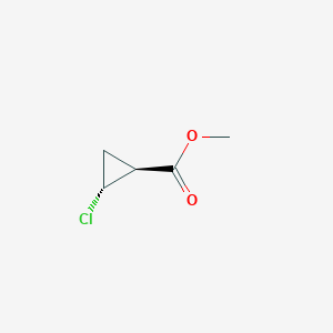 molecular formula C5H7ClO2 B14475463 Methyl (1S,2R)-2-chlorocyclopropane-1-carboxylate CAS No. 65475-64-1