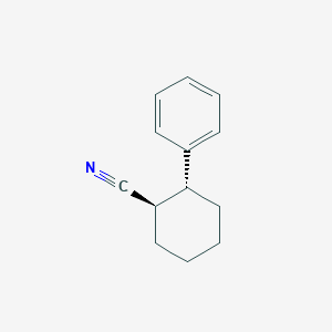 molecular formula C13H15N B14475470 (1R,2R)-2-Phenylcyclohexane-1-carbonitrile CAS No. 65831-86-9