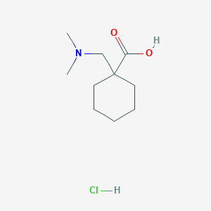 molecular formula C10H20ClNO2 B1447549 1-[(Dimethylamino)methyl]cyclohexane-1-carboxylic acid hydrochloride CAS No. 1461706-57-9