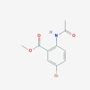 molecular formula C10H10BrNO3 B144755 2-乙酰氨基-5-溴苯甲酸甲酯 CAS No. 138825-96-4