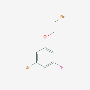 molecular formula C8H7Br2FO B1447551 1-溴-3-(2-溴乙氧基)-5-氟苯 CAS No. 1503274-86-9