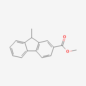 molecular formula C16H14O2 B14475513 Methyl 9-methyl-9H-fluorene-2-carboxylate CAS No. 65304-72-5