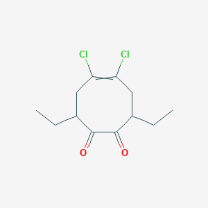 5,6-Dichloro-3,8-diethylcyclooct-5-ene-1,2-dione