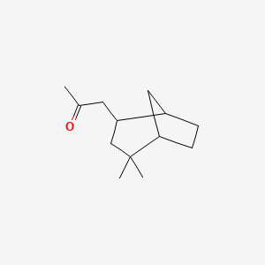 molecular formula C13H22O B14475529 1-(4,4-Dimethylbicyclo[3.2.1]octan-2-yl)propan-2-one CAS No. 65114-09-2