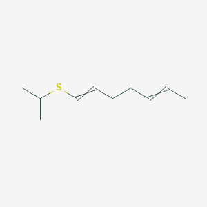 molecular formula C10H18S B14475532 1-[(Propan-2-yl)sulfanyl]hepta-1,5-diene CAS No. 72087-75-3