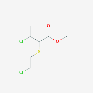 Methyl 3-chloro-2-[(2-chloroethyl)sulfanyl]butanoate