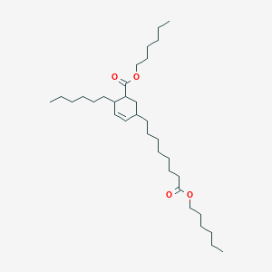 2-Cyclohexene-1-octanoic acid, 4-hexyl-5-((hexyloxy)carbonyl)-, hexyl ester