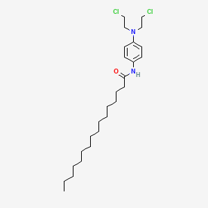 Hexadecanamide, N-(4-(bis(2-chloroethyl)amino)phenyl)-