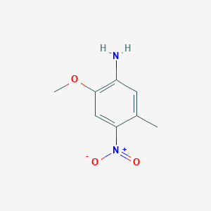 molecular formula C8H10N2O3 B144756 2-Methoxy-5-methyl-4-nitroaniline CAS No. 134-19-0