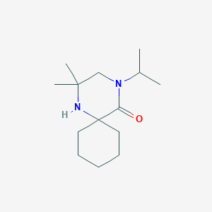 2,2-Dimethyl-4-(propan-2-yl)-1,4-diazaspiro[5.5]undecan-5-one