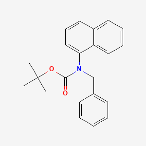 molecular formula C22H23NO2 B14475615 tert-Butyl benzyl(naphthalen-1-yl)carbamate CAS No. 72594-66-2