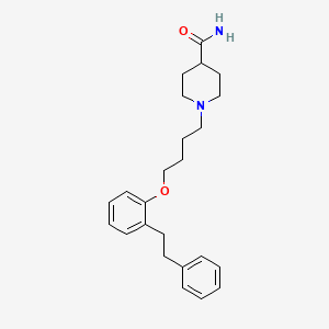 molecular formula C24H32N2O2 B14475625 1-(4-(2-(2-Phenylethyl)phenoxy)butyl)-4-piperidinecarboxamide CAS No. 72278-97-8