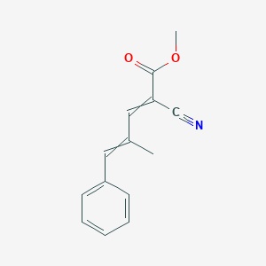 2,4-Pentadienoic acid, 2-cyano-4-methyl-5-phenyl-, methyl ester, (E,E)-