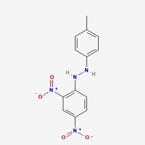 molecular formula C13H12N4O4 B14475686 1-(2,4-Dinitrophenyl)-2-(4-methylphenyl)hydrazine CAS No. 67449-70-1