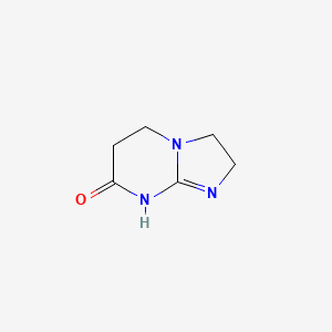 molecular formula C6H9N3O B14475689 Imidazo(1,2-a)pyrimidin-7(1H)-one, 2,3,5,6-tetrahydro- CAS No. 65658-61-9