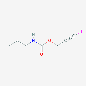 molecular formula C7H10INO2 B14475752 3-Iodoprop-2-yn-1-yl propylcarbamate CAS No. 72571-02-9