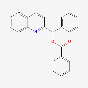 molecular formula C23H17NO2 B14475761 [Phenyl(quinolin-2-yl)methyl] benzoate CAS No. 70391-33-2