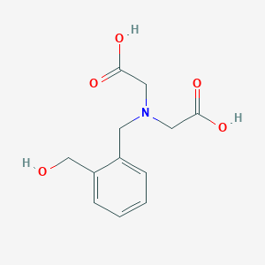 molecular formula C12H15NO5 B14475765 2,2'-({[2-(Hydroxymethyl)phenyl]methyl}azanediyl)diacetic acid CAS No. 66217-09-2