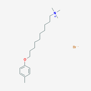 molecular formula C20H36BrNO B14475798 N,N,N-Trimethyl-10-(4-methylphenoxy)decan-1-aminium bromide CAS No. 65597-39-9