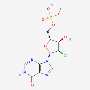 [(2R,3R,4R,5R)-4-chloro-3-hydroxy-5-(6-oxo-1H-purin-9-yl)oxolan-2-yl]methyl dihydrogen phosphate