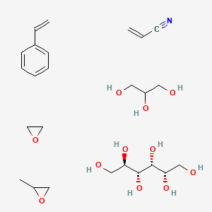 (2R,3R,4R,5S)-hexane-1,2,3,4,5,6-hexol;2-methyloxirane;oxirane;propane-1,2,3-triol;prop-2-enenitrile;styrene