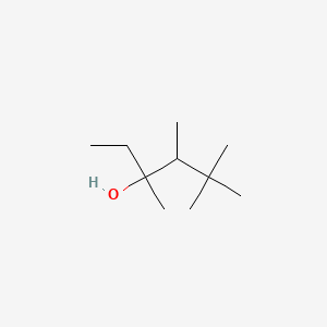 molecular formula C10H22O B14475821 3,4,5,5-Tetramethylhexan-3-ol CAS No. 66256-40-4