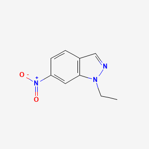 molecular formula C9H9N3O2 B14475826 1-Ethyl-6-nitro-1H-indazole CAS No. 65642-28-6