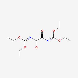 molecular formula C12H20N2O6 B14475846 Tetraethyl (1,2-dioxoethane-1,2-diyl)biscarbonimidate CAS No. 65440-21-3