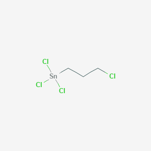 molecular formula C3H6Cl4Sn B14475881 Trichloro(3-chloropropyl)stannane CAS No. 67039-22-9