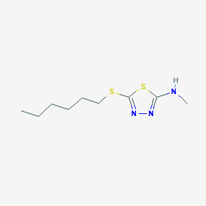 5-(Hexylsulfanyl)-N-methyl-1,3,4-thiadiazol-2-amine