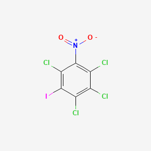 Benzene, 1,2,3,5-tetrachloro-4-iodo-6-nitro-