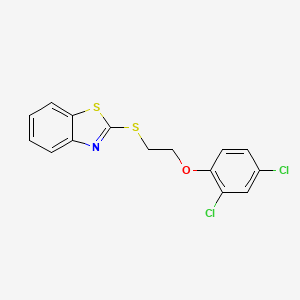 2-{[2-(2,4-Dichlorophenoxy)ethyl]sulfanyl}-1,3-benzothiazole