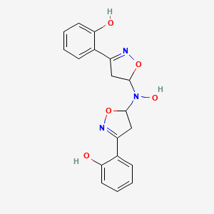 Phenol, 2,2'-[(hydroxyimino)bis(4,5-dihydro-5,3-isoxazolediyl)]bis-