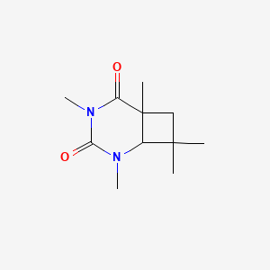 molecular formula C11H18N2O2 B14475995 2,4,6,8,8-Pentamethyl-2,4-diazabicyclo[4.2.0]octane-3,5-dione CAS No. 65840-19-9