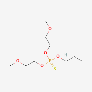 molecular formula C10H23O5PS B14475998 S-Butyl O,O-bis(2-methoxyethyl)phosphorothioate CAS No. 72197-82-1