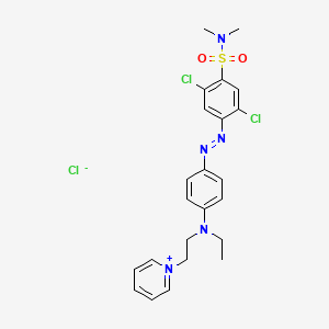 Pyridinium, 1-(2-((4-((2,5-dichloro-4-((dimethylamino)sulfonyl)phenyl)azo)phenyl)ethylamino)ethyl)-, chloride